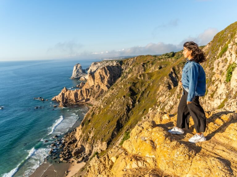 Guided hike along the cliffs near Praia da Ursa with panoramic ocean views